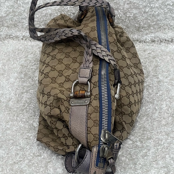 Gucci Bamboo Bar Shoulder Bag GG Canvas - Picture 6 of 16